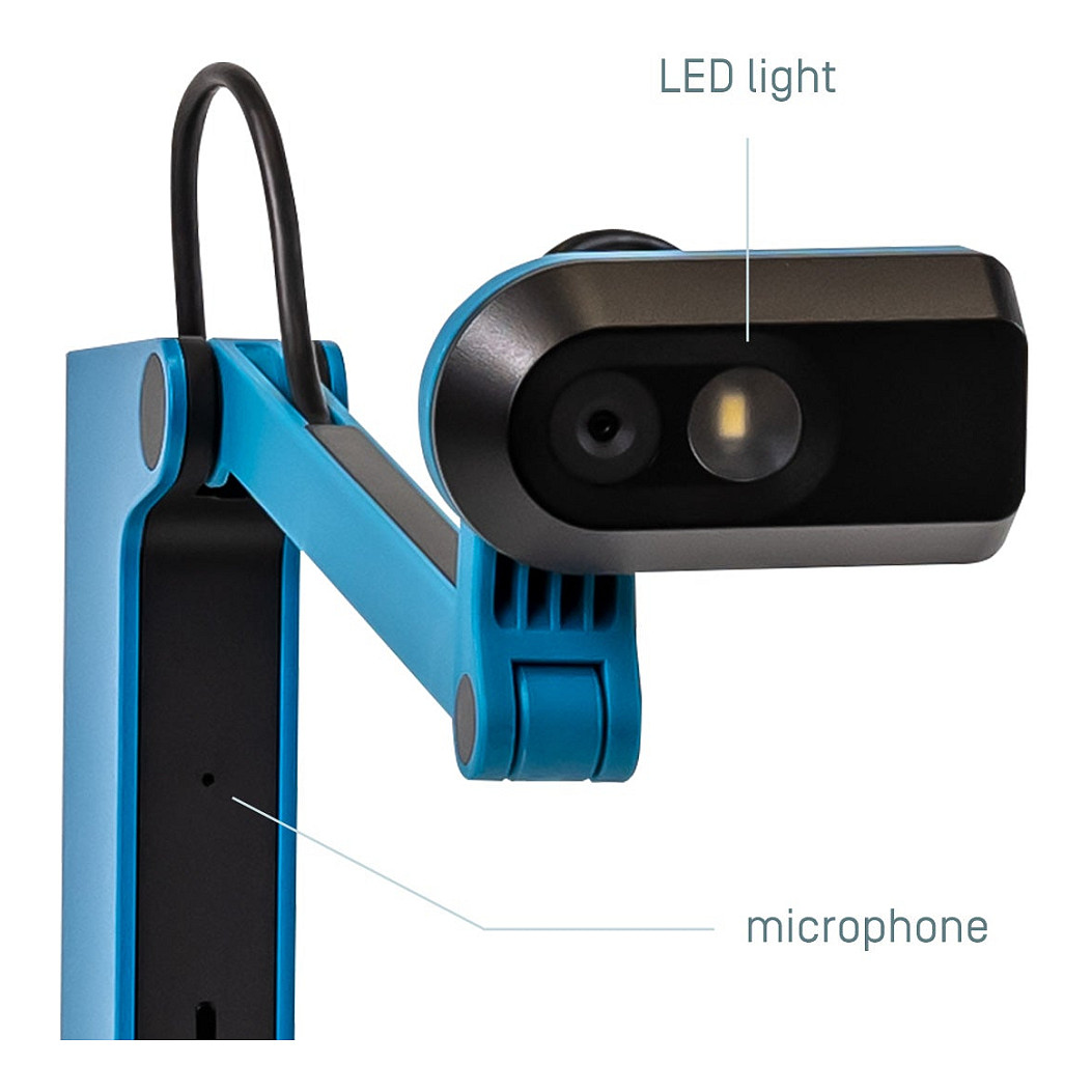 Kamerë Visualiser IPEVO VZ‑X (8MP) HDMI/USB – Zezë / Blu - Figura 5
