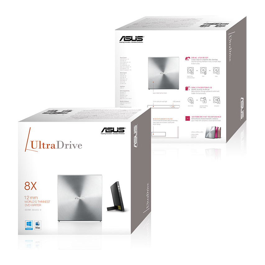 DVD e jashtme ASUS SDRW-08U5S-U USB 2.0 me M-DISC - Figura 2