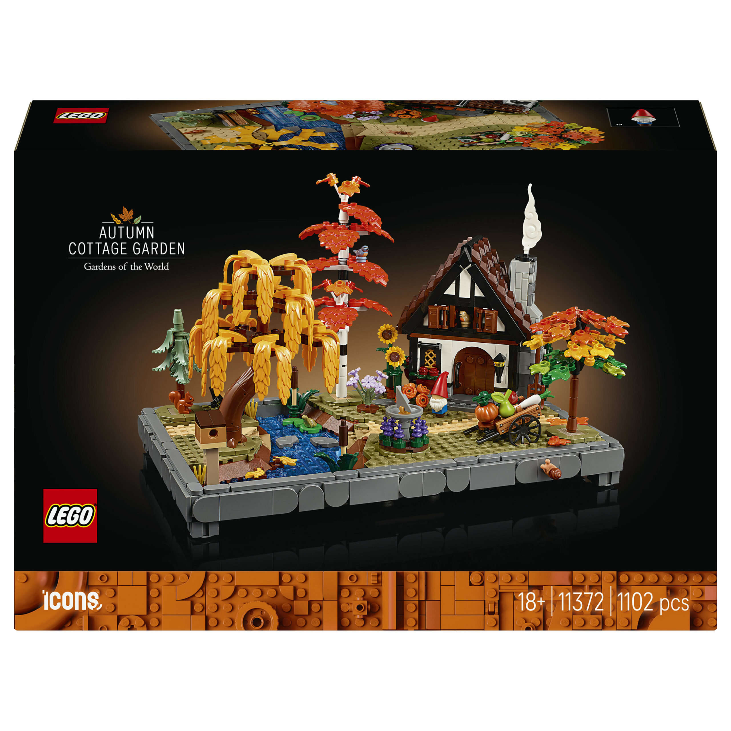 LEGO Icons Autumn Cottage Garden 11372