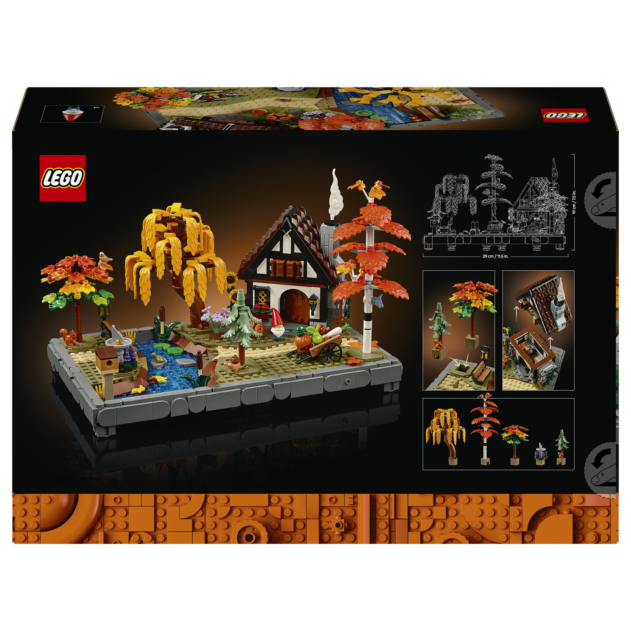 LEGO Icons Autumn Cottage Garden 11372 - Figura 5