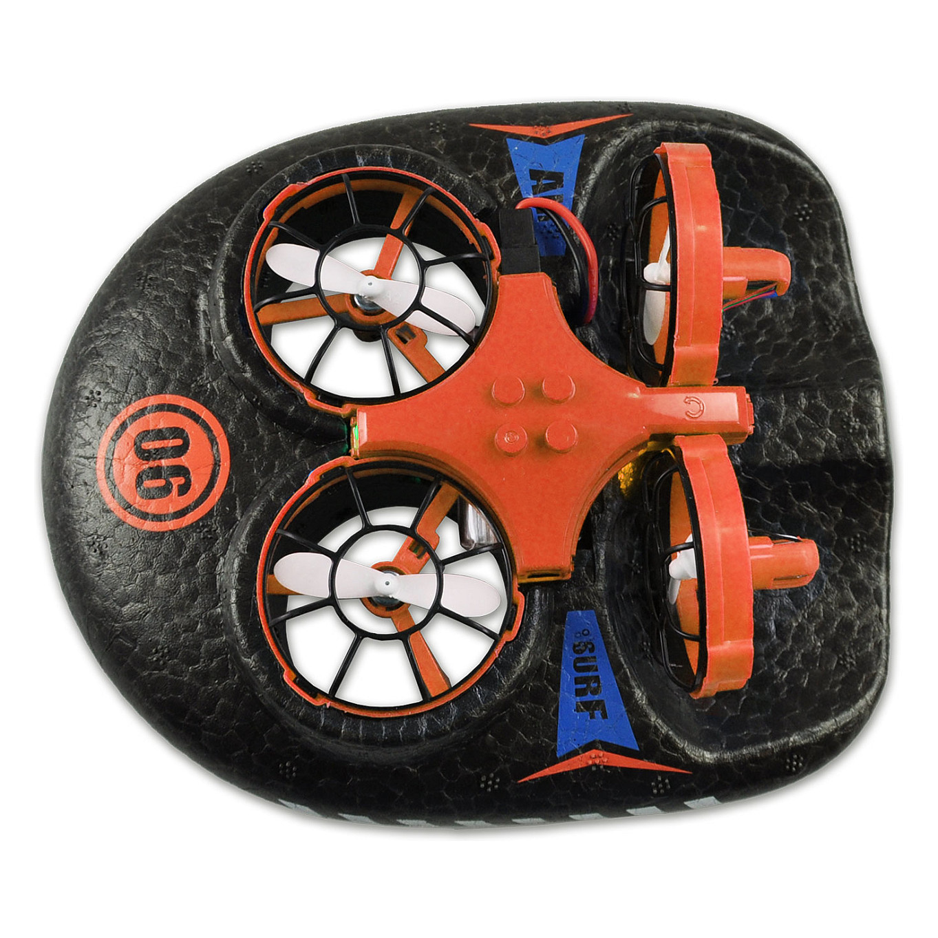 Lodër Dron Amewi Trix 3-in-1 Hovercraft - Portokalli - Figura 3
