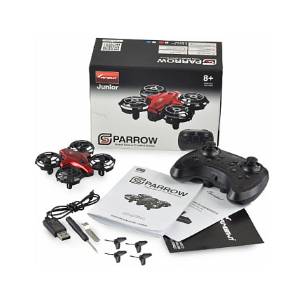 Lodër Dron Amewi Sparrow Mini Drone with Control Sensors - Kuqe/Zezë - Figura 2