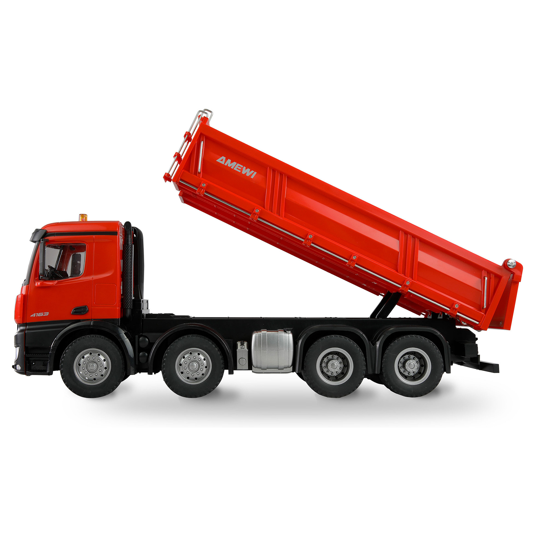 Lodër RC Amewi Mercedes-Benz Arocs Dumper 8x4/4 4WD 1:18 RTR - Kuqe - Figura 4