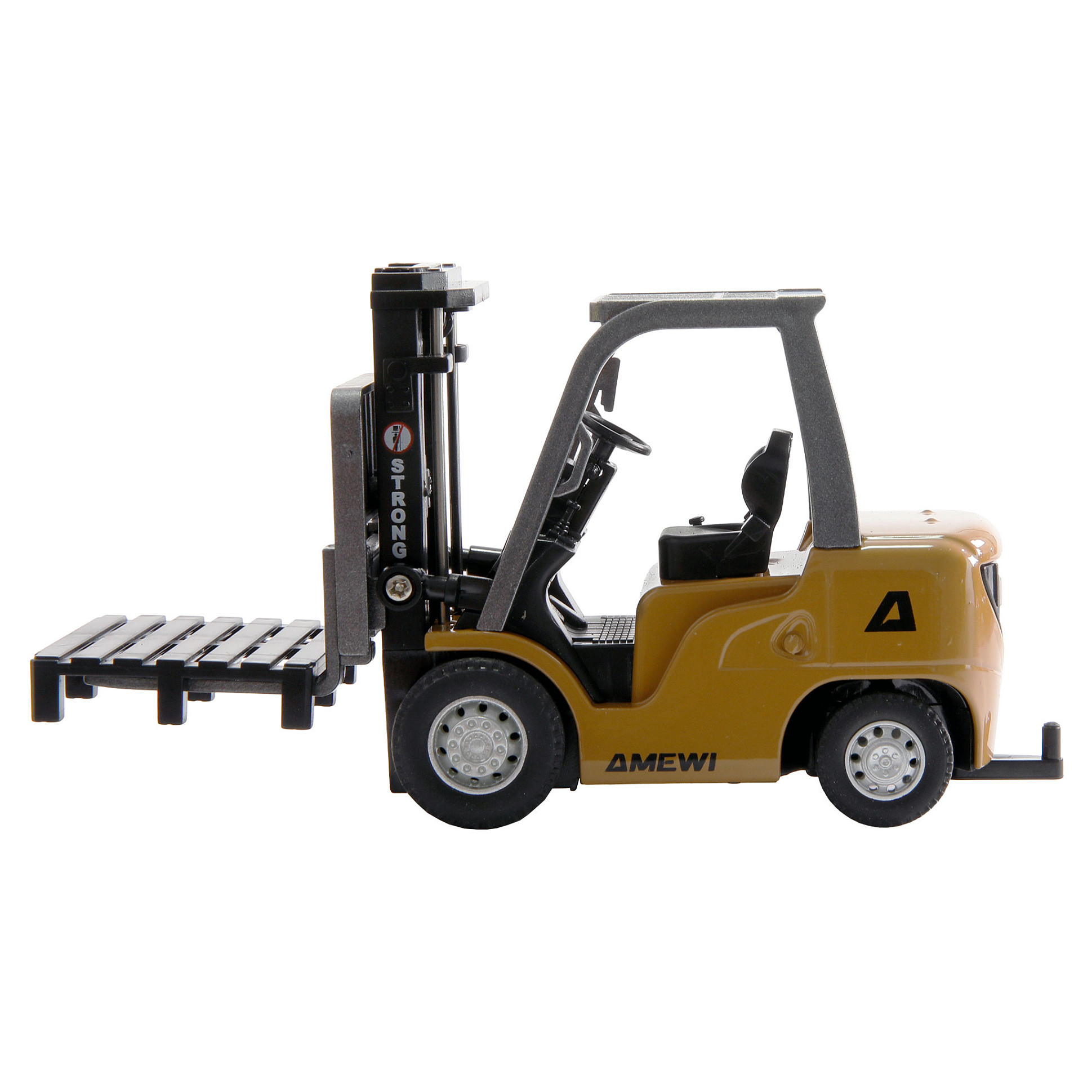 Lodër Makinë RC Forklift Amewi Mini 1:64 RTR - Zezë/Verdhë - Figura 4