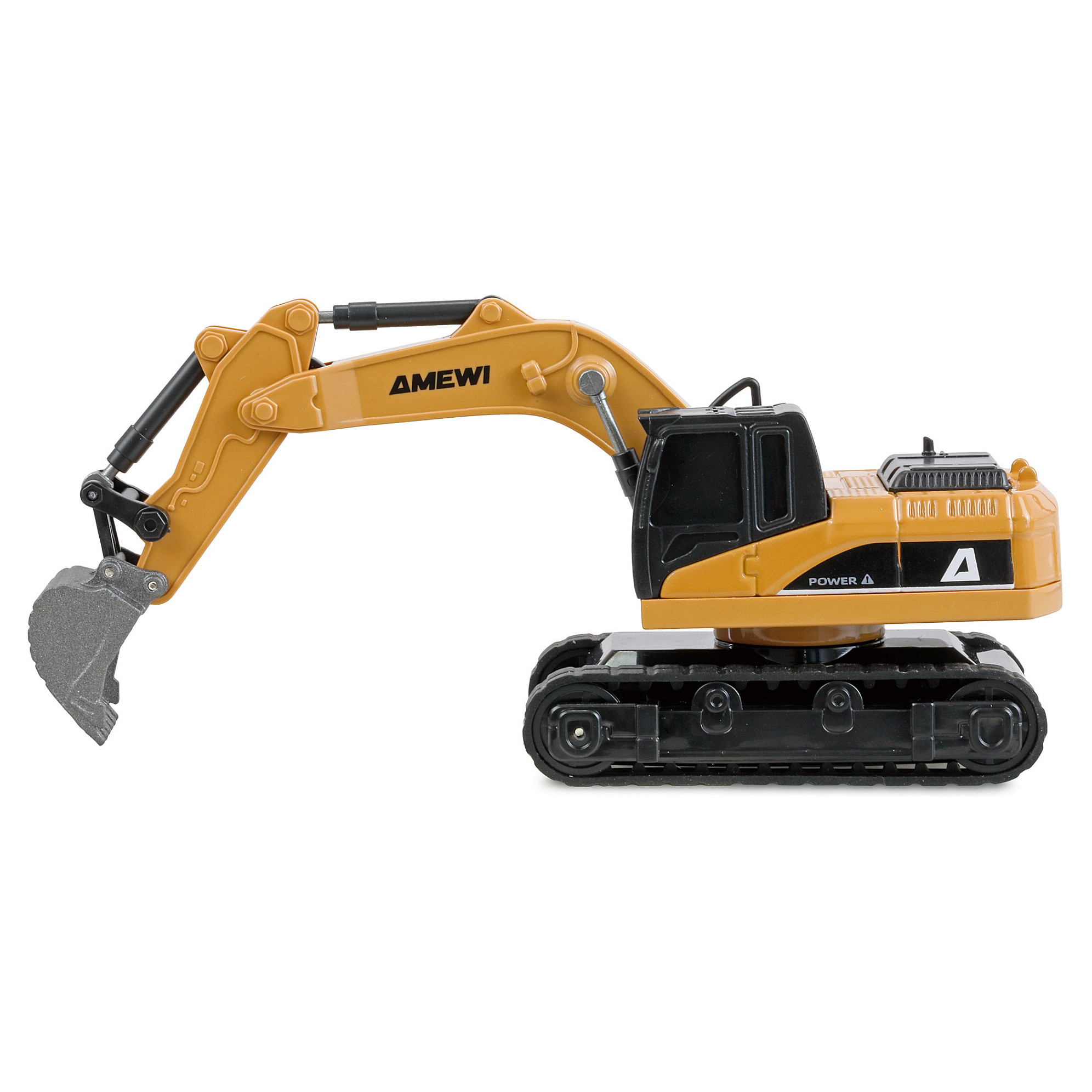 Lodër Bager RC Amewi Mini Metal 8-Kanal 1:64 RTR - Verdhë/Zezë - Figura 5