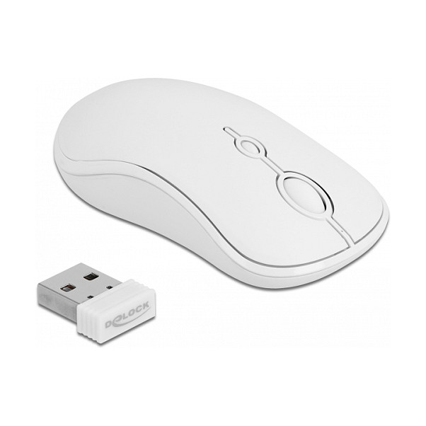 Combo (Tastierë & Maus) Delock / Wireless / QWERTZ / German Language - Bardhë - Figura 3