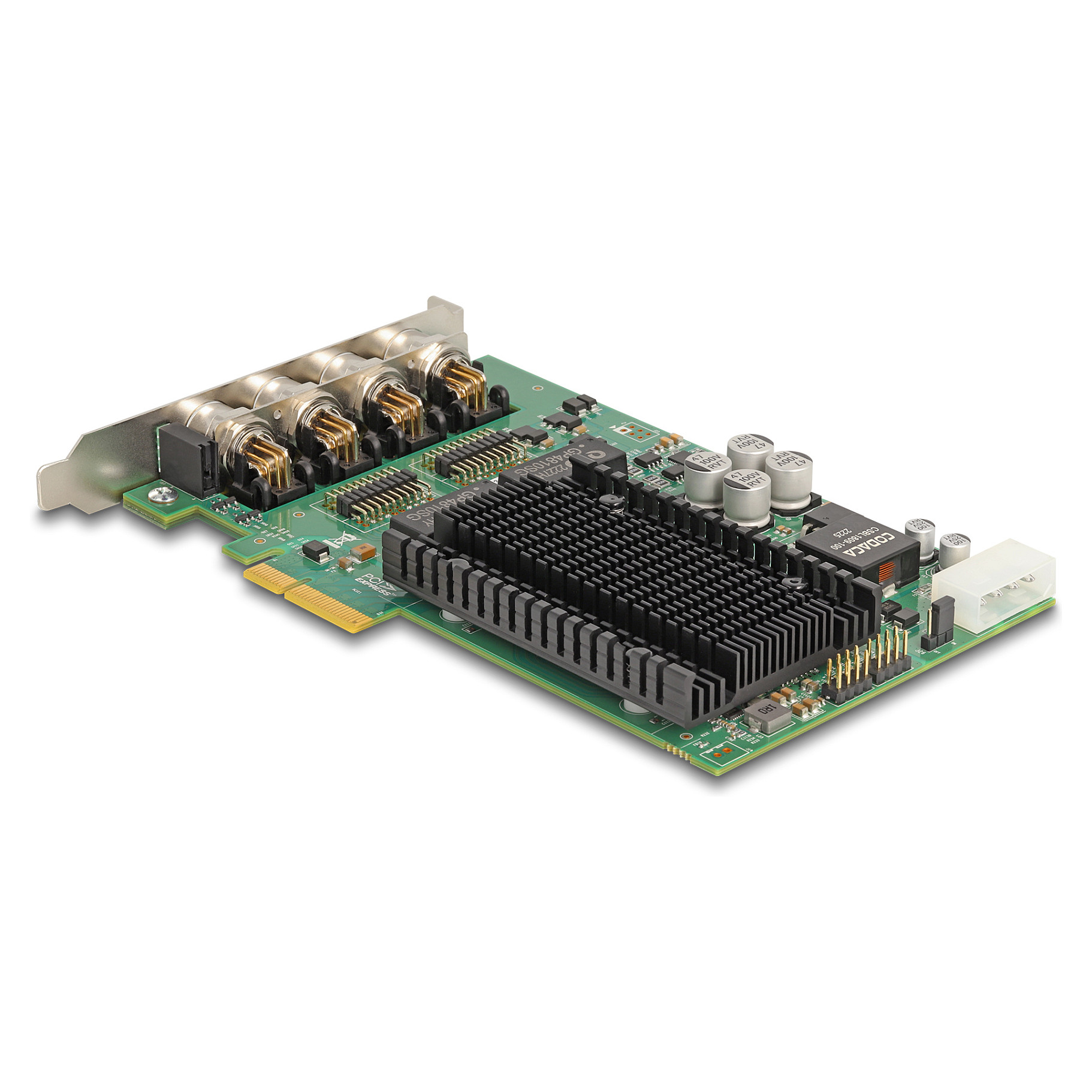 DeLOCK PCI Express x4 Gigabit 4-Port M12 PoE+ Network Card Intel i350 Industrial Ethernet Adapter - Figura 2