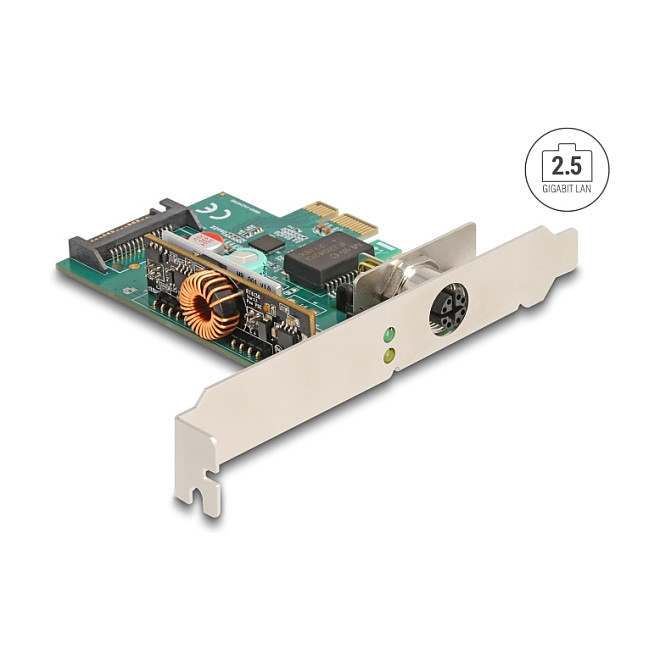 DeLOCK PCI Express x1 2.5 Gigabit LAN Card M12 PoE+ Industrial Network Adapter RTL - Figura 3