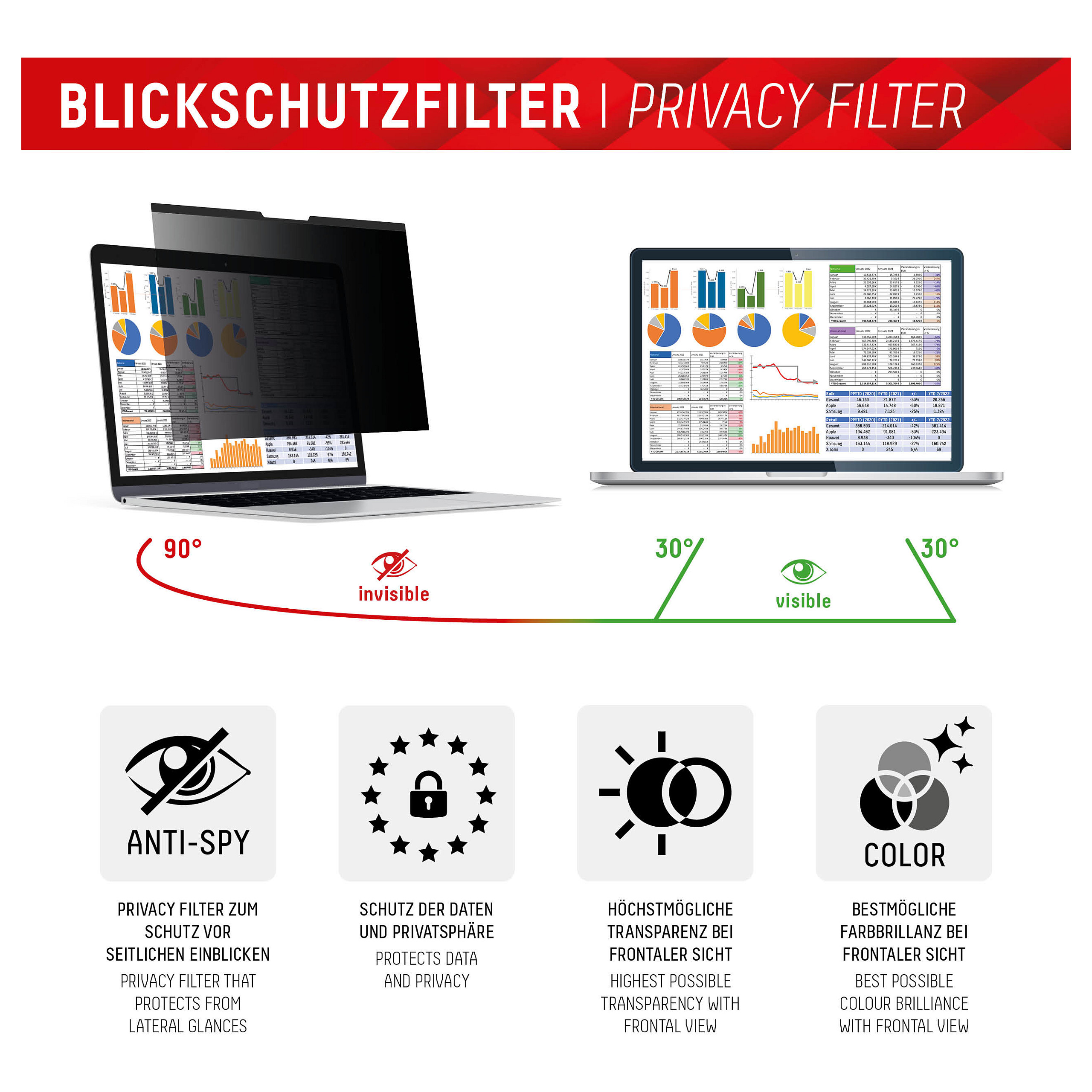 Filtër Privatësie DISPLEX Privacy Safe për Laptop 15.6” (16:9) - Zezë - Figura 3