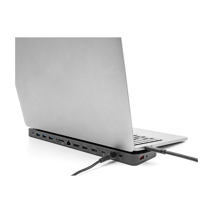Docking Station DeLOCK Triple Display / DisplayLink 4K / 4xUSB-A / 2xUSB-C / 2xHDMI / 1xDisplayPort / LAN / SD / Audio - Zezë - Figura 3
