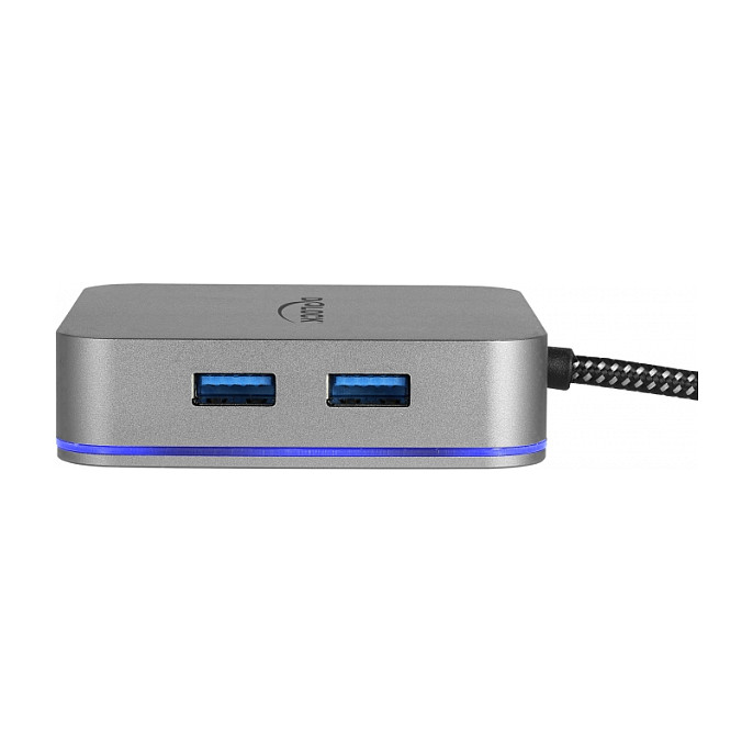 Docking Station DeLOCK for Mobile devices / 4K / 1xHDMI / 3xUSB-A / 1xUSB-C / LAN / SD - Gri - Figura 3