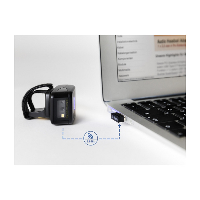 Skaner Delock unazor i barkodeve 1D/2D me 2.4GHz ose Bluetooth - Figura 3