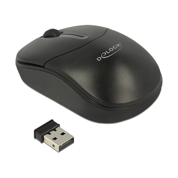 Maus pa kabllo Delock Optike Mini 3-Butona 2.4 GHz - Zezë - Figura 2