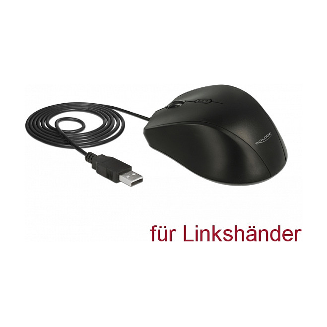 Maus me kabllo Optical Mouse / 5 Buttons / Left‑Handed - Zezë - Figura 2