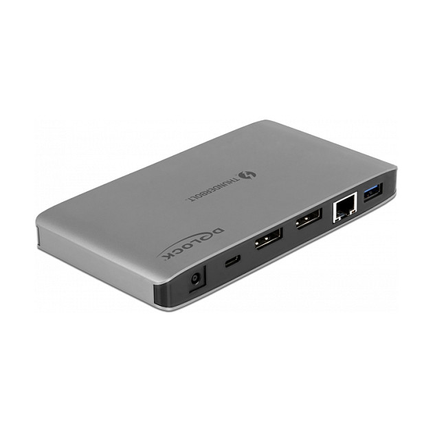 Docking Station DeLOCK Thunderbolt 3 / 8K / 2xDisplayPort / 3xUSB / LAN / SD / Audio - Gri