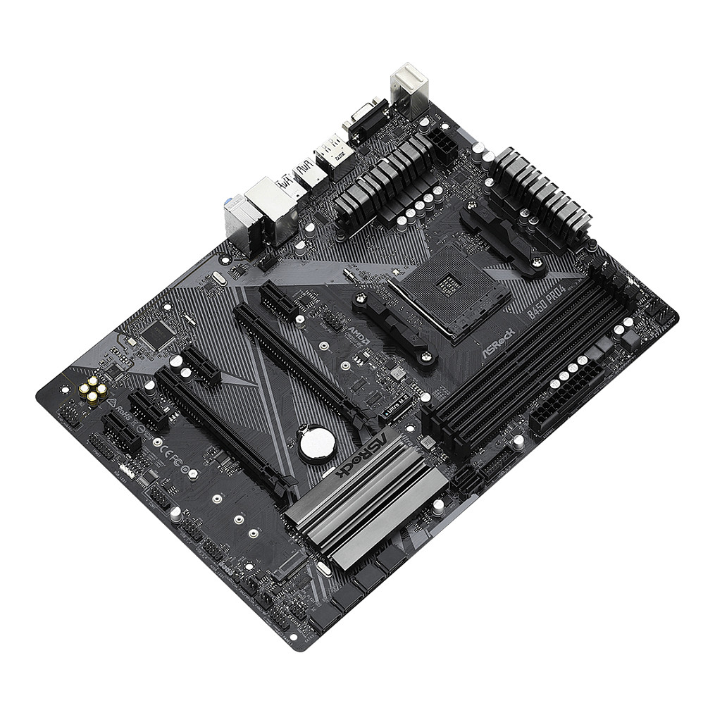 Pllakë Amë AMD AM4 ASROCK B450 PRO4 R2.0 / DDR4 / ATX / HDMI+DP+VGA - Figura 3