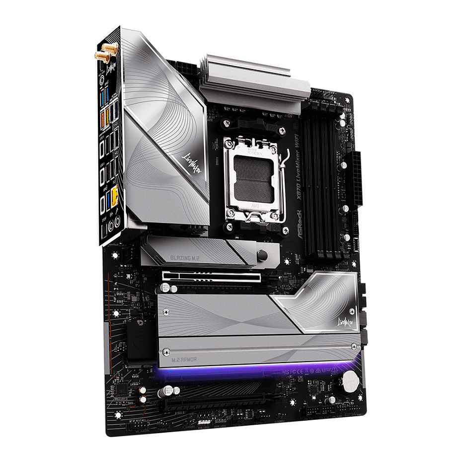 Pllakë Amë AMD AM5 ASRock X870 Livemixer WiFi / DDR5 / ATX / HDMI+USB-C