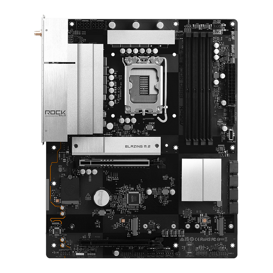 Pllakë Amë Intel ASRock B860 Rock / Wi‑Fi 7 / DDR5 / LGA 1851 / HDMI - Figura 2