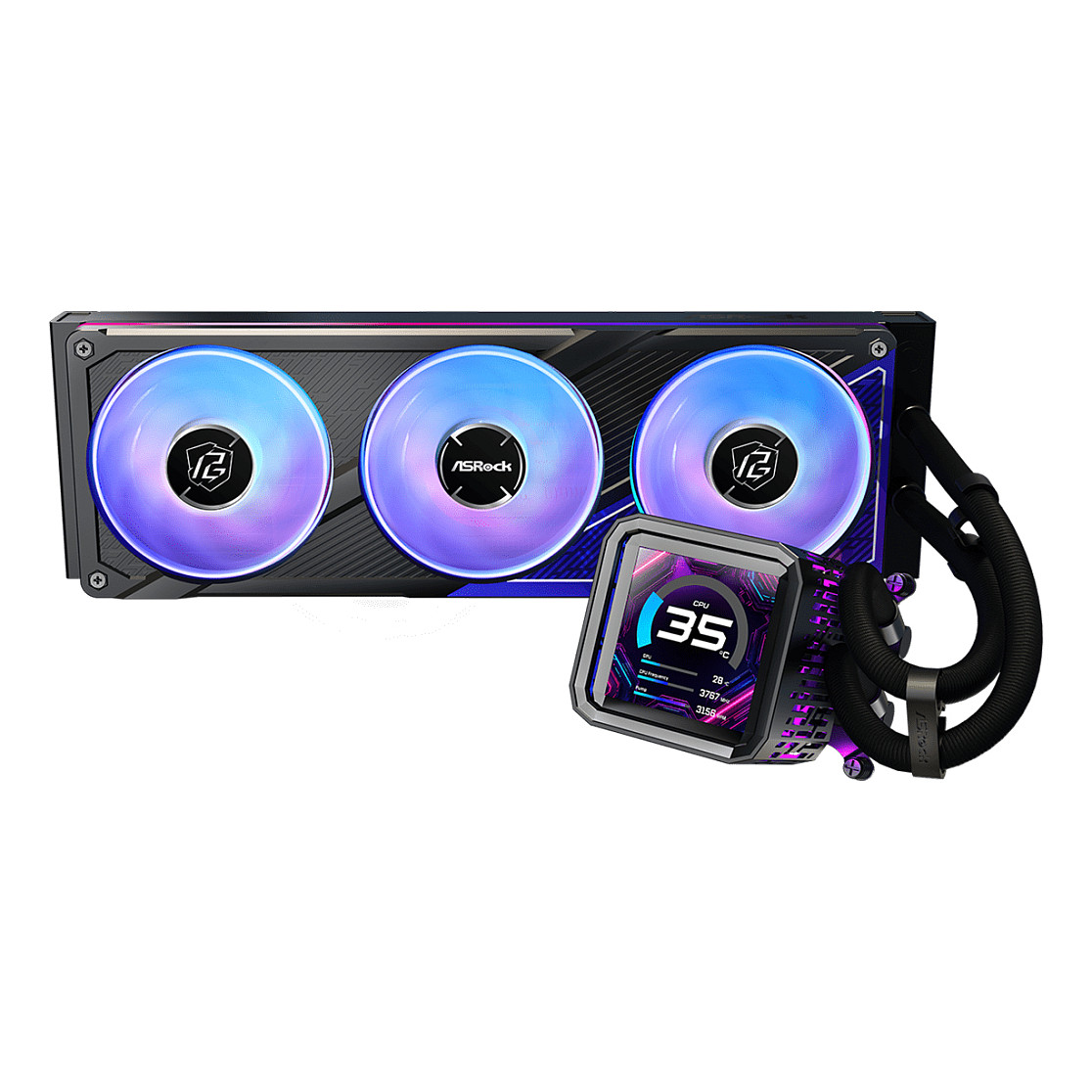 Ftohës për Procesor ASRock Phantom Gaming 360 LCD - Zezë - Figura 3