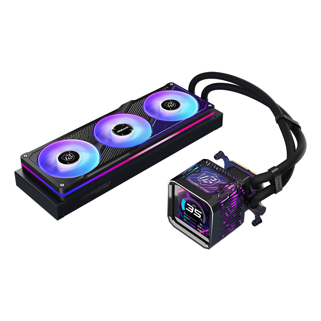 Ftohës për Procesor ASRock Phantom Gaming 360 LCD - Zezë - Figura 5