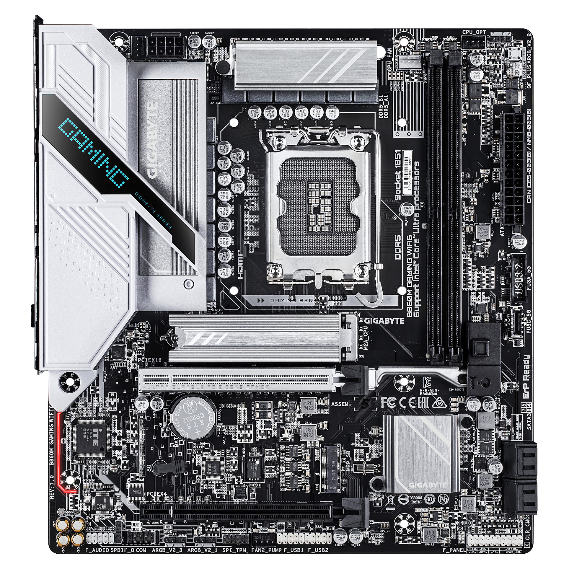 Pllakë Amë Intel Gigabyte B860M GAMING Wi‑Fi 6 / LGA 1851 / DDR5 / HDMI+DP - Figura 2