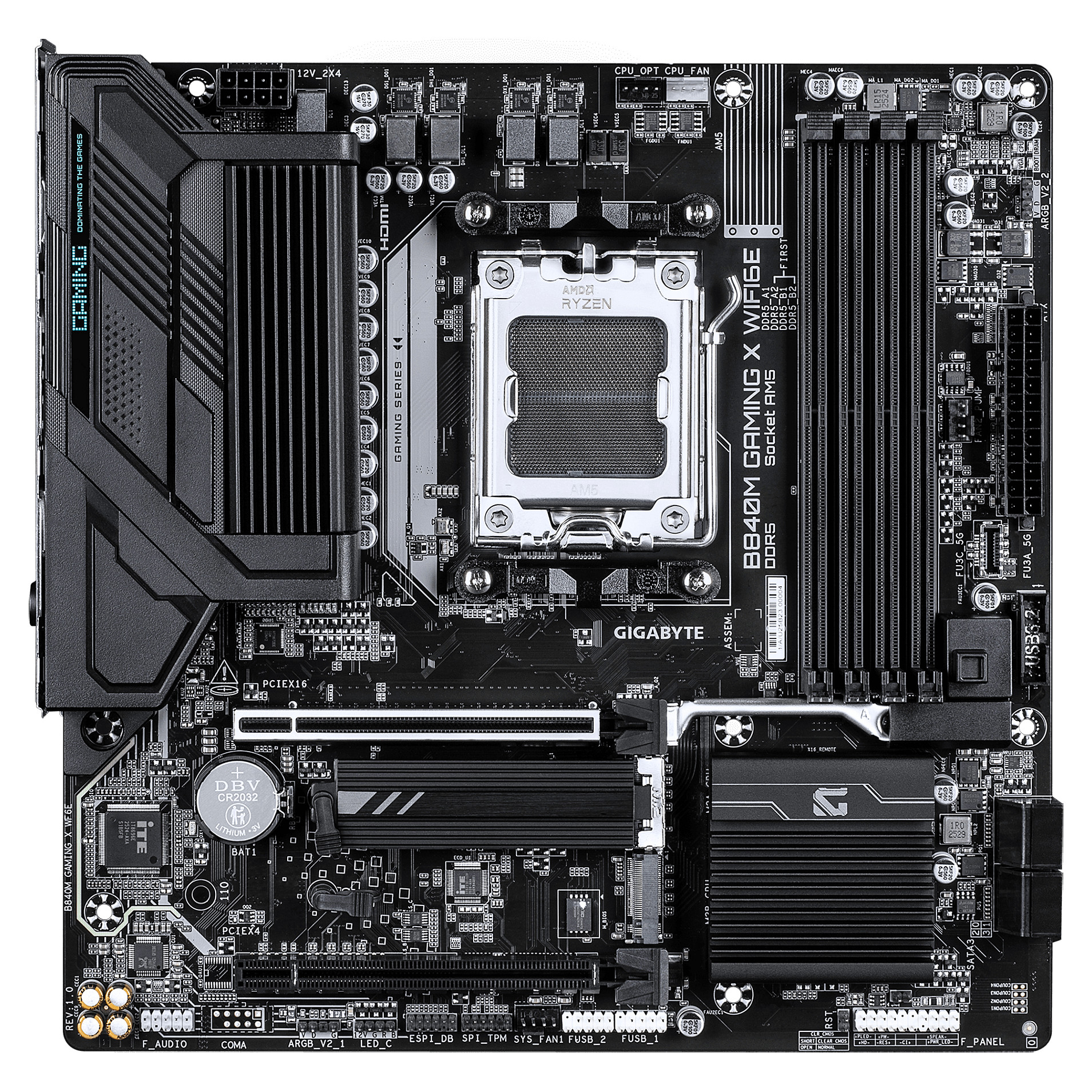 Pllakë Amë AMD AM5 GigaByte B840M Gaming X / Wi‑Fi 6E / DDR5 - Figura 2