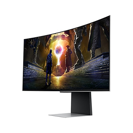 Monitor Gaming Samsung LS34DG850SUXDU / 34"/ UltraWide Quad HD OLED / Curved / 175Hz / 0.03ms / HDMI+USB+DP - Argjend - Figura 2