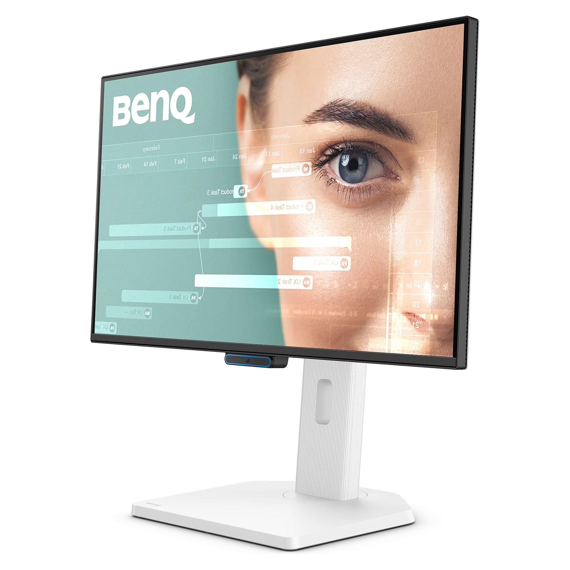 Monitor BenQ GW2490TC / 23.8"/ Full HD IPS / LED / 144Hz / 5ms / HDMI+USB+DP - Bardhë - Figura 2