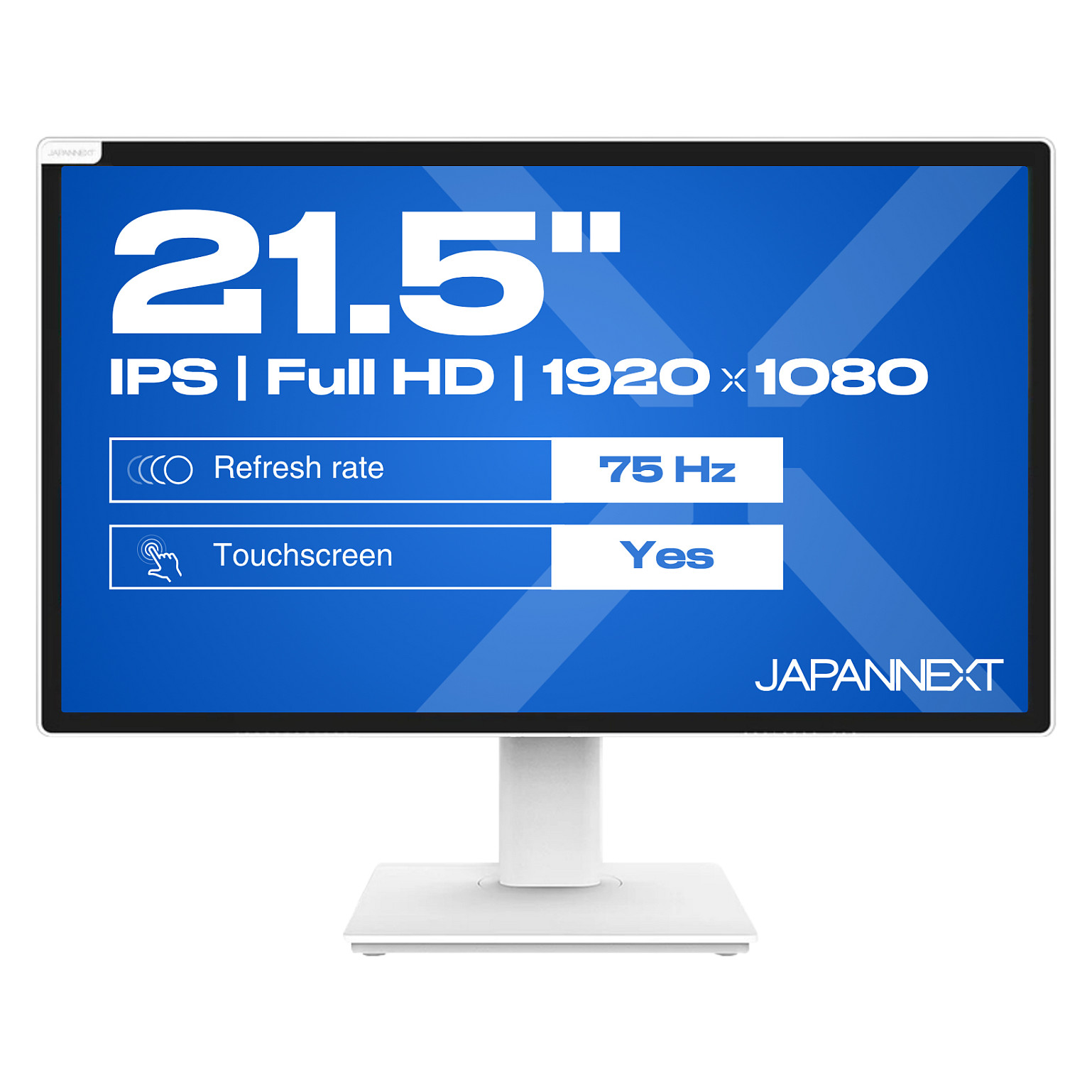 Monitor JapanNext JN-IPS2152FHDR-T / 21,5"/ Full HD IPS LED Touch / 75Hz / 8ms / HDMI+DP - Bardhë - Figura 3