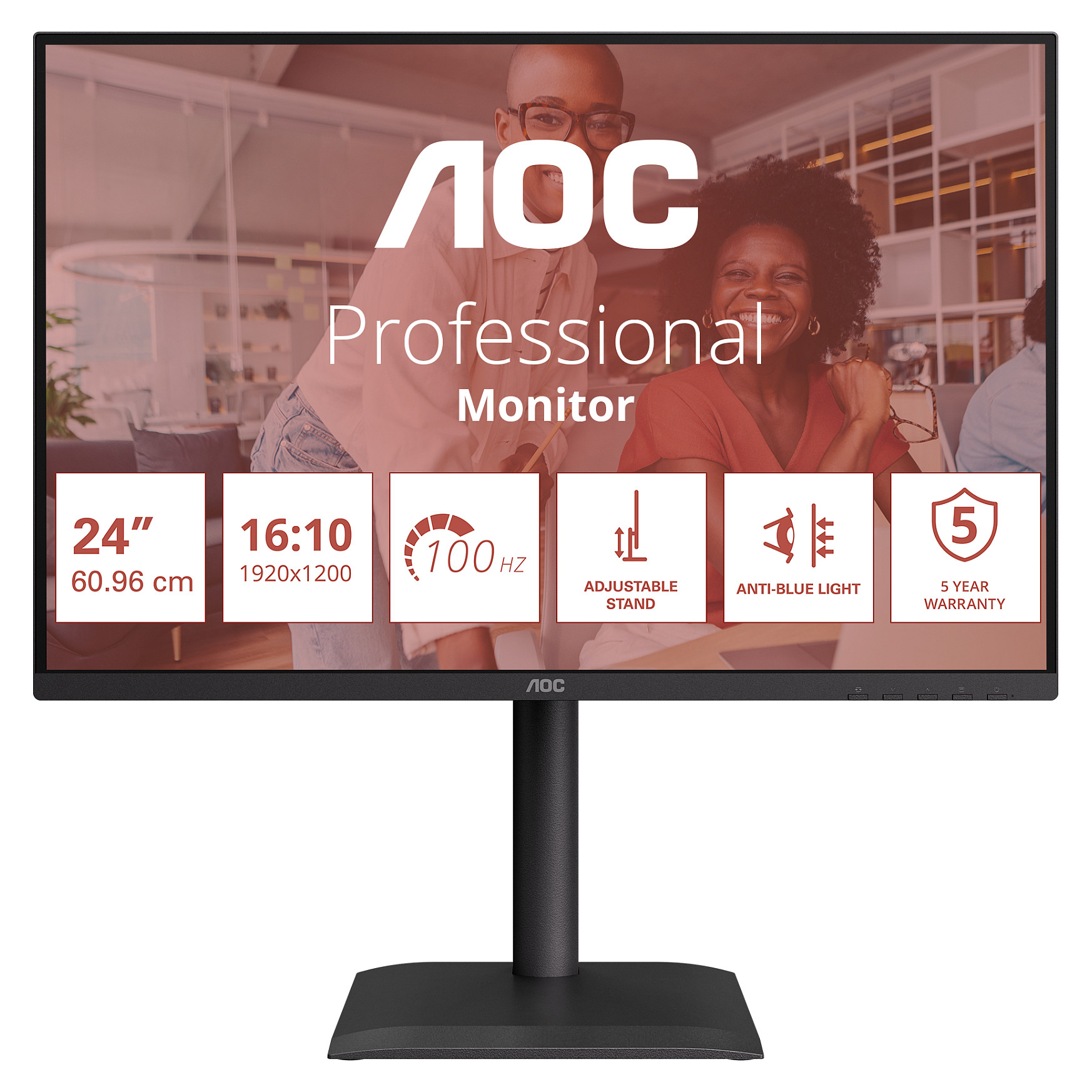 Monitor AOC X24E4U / 24"/ Full HD IPS LED / 100Hz / 4ms / HDMI+VGA+USB+DP - Zezë