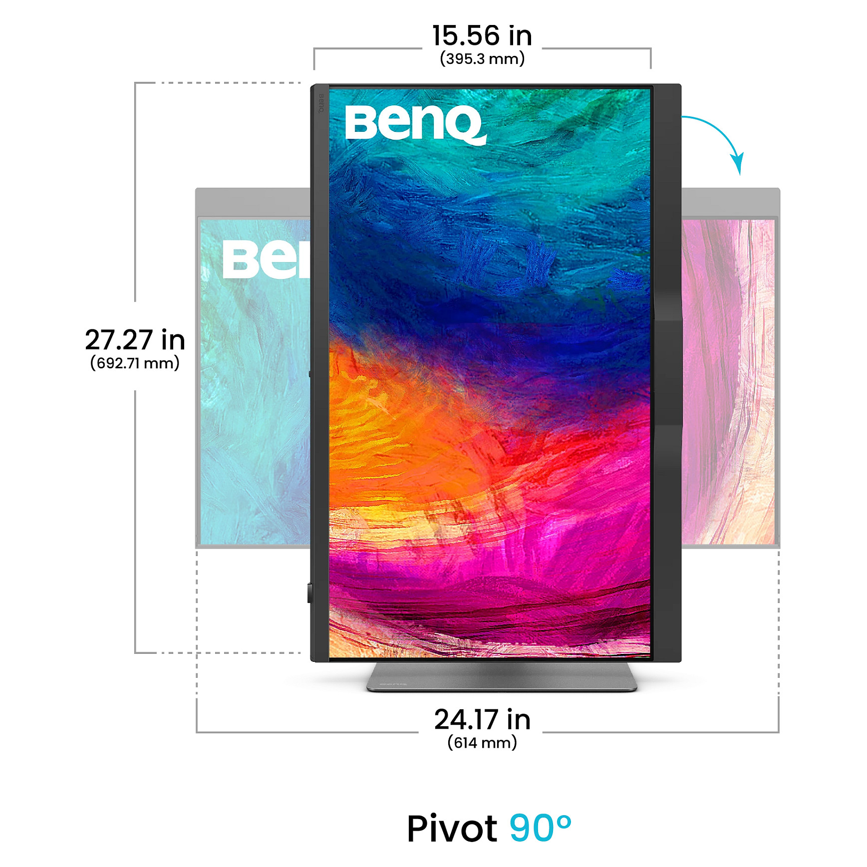 Monitor BenQ PD2770U Professional Designer / 27"/ 4K Ultra HD IPS LCD / 60Hz / 5ms / HDMI+DP - Zezë - Figura 5