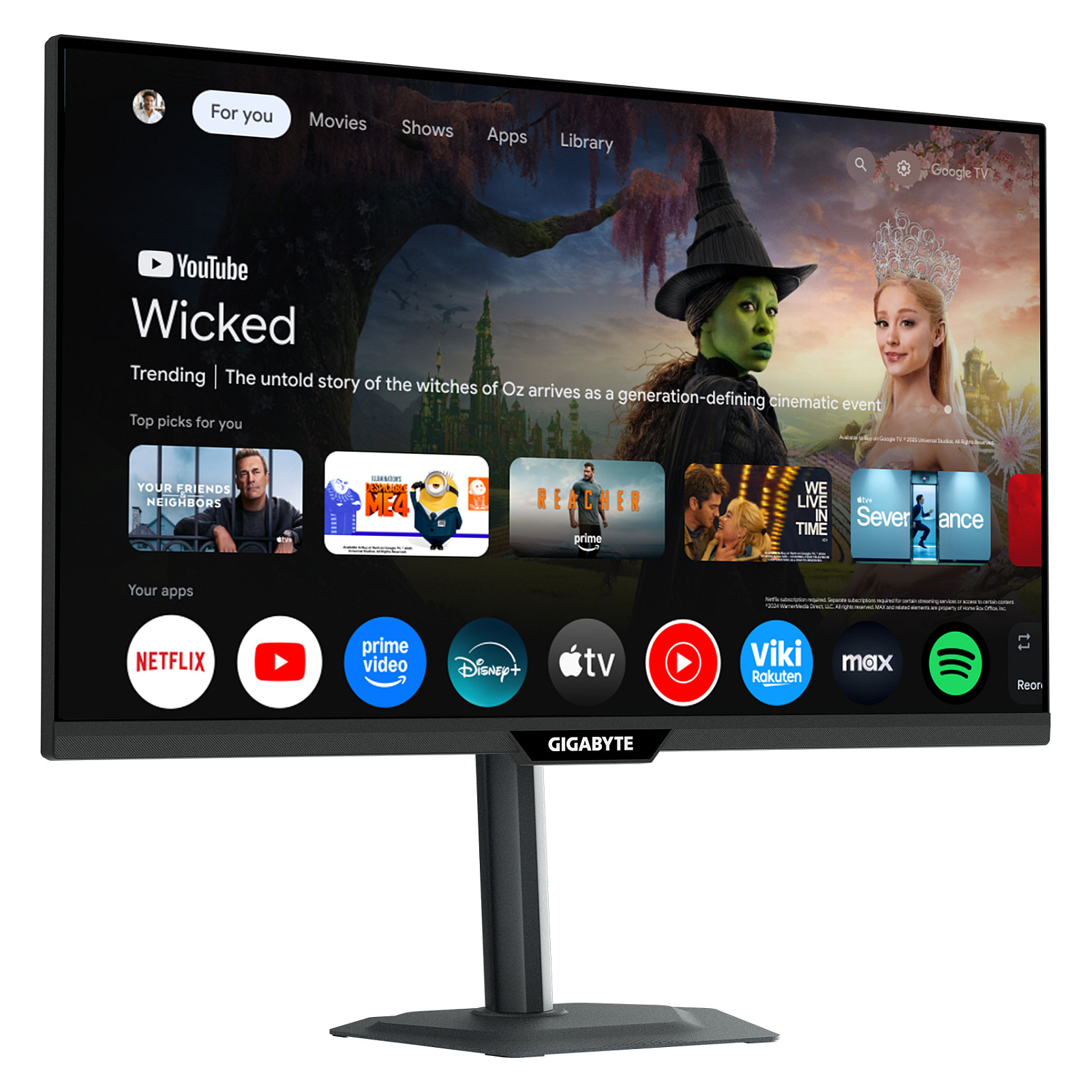 Monitor Gaming GigaByte M27QS / 27"/ Quad HD SS-IPS LED / 180Hz / 1ms / HDMI+DP- Zezë - Figura 2