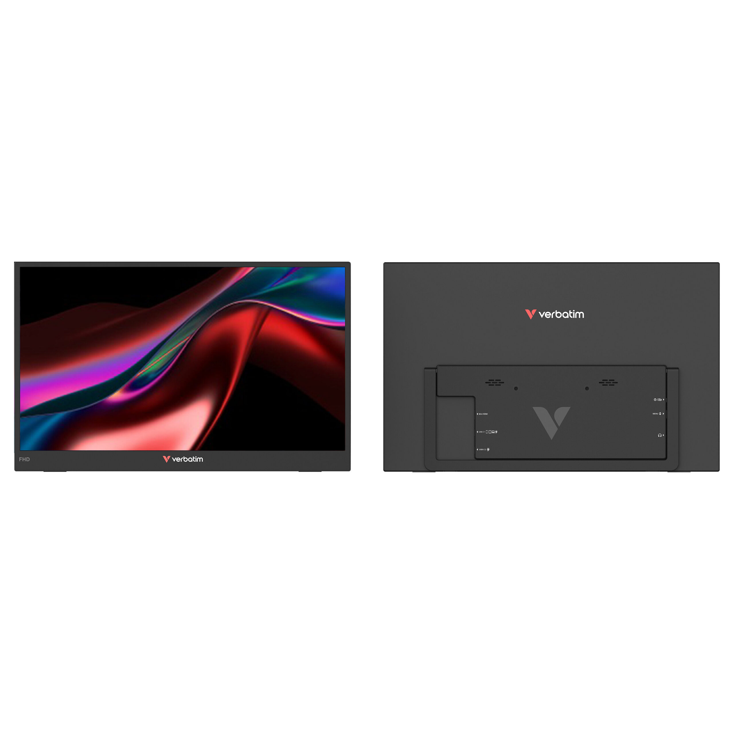 Monitor Verbatim Portable Dual / 15.6"/ Full HD IPS / LCD / 60Hz / 10ms / HDMI+USB - Zezë - Figura 3