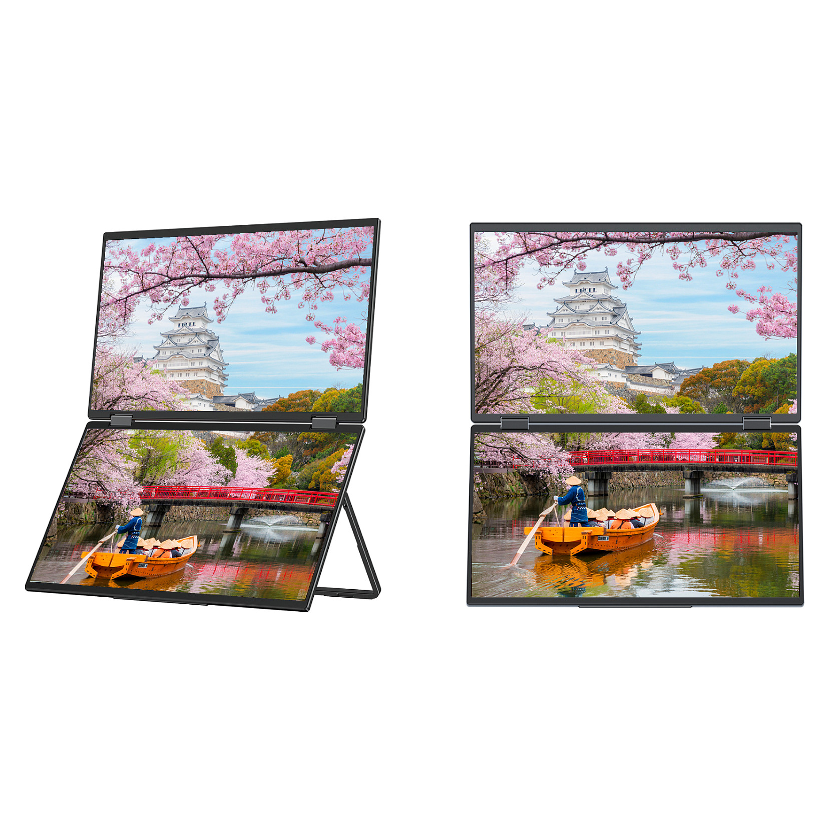Monitor JapanNext Dual JN-DMD-IPS156F / 15,6"/ Full HD IPS LCD / 60Hz / 20ms / HDMI - Zezë - Figura 3