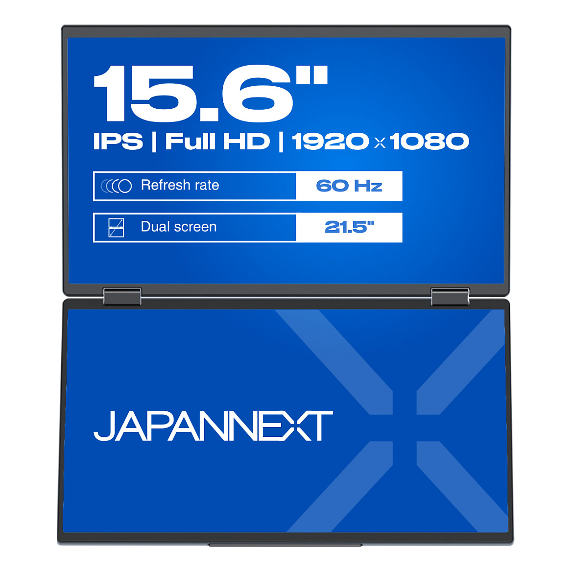 Monitor JapanNext Dual JN-DMD-IPS156F / 15,6"/ Full HD IPS LCD / 60Hz / 20ms / HDMI - Zezë - Figura 4