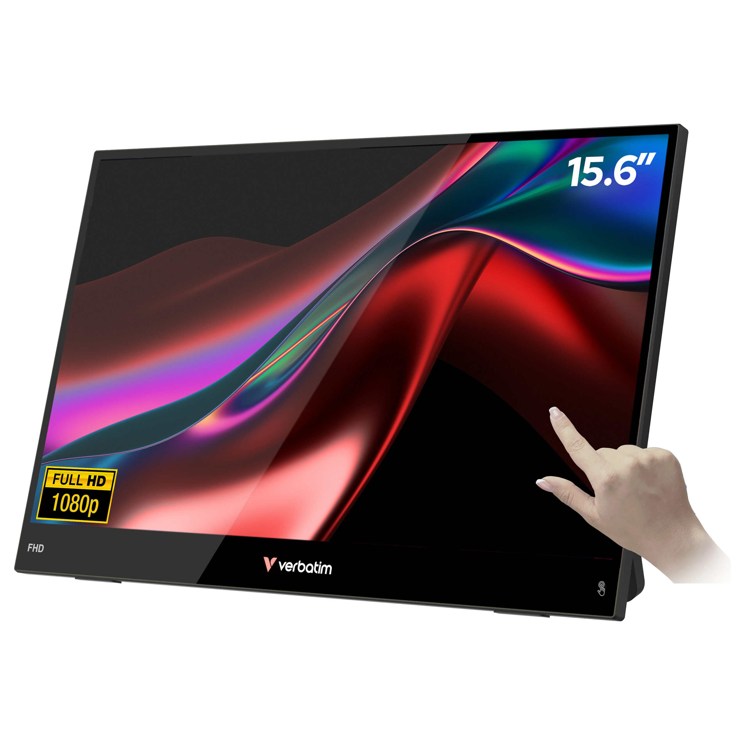 Monitor Verbatim Portable / 15.6"/ Full HD IPS / LCD / Touch / 60Hz / 10ms / USB+HDMI - Zezë