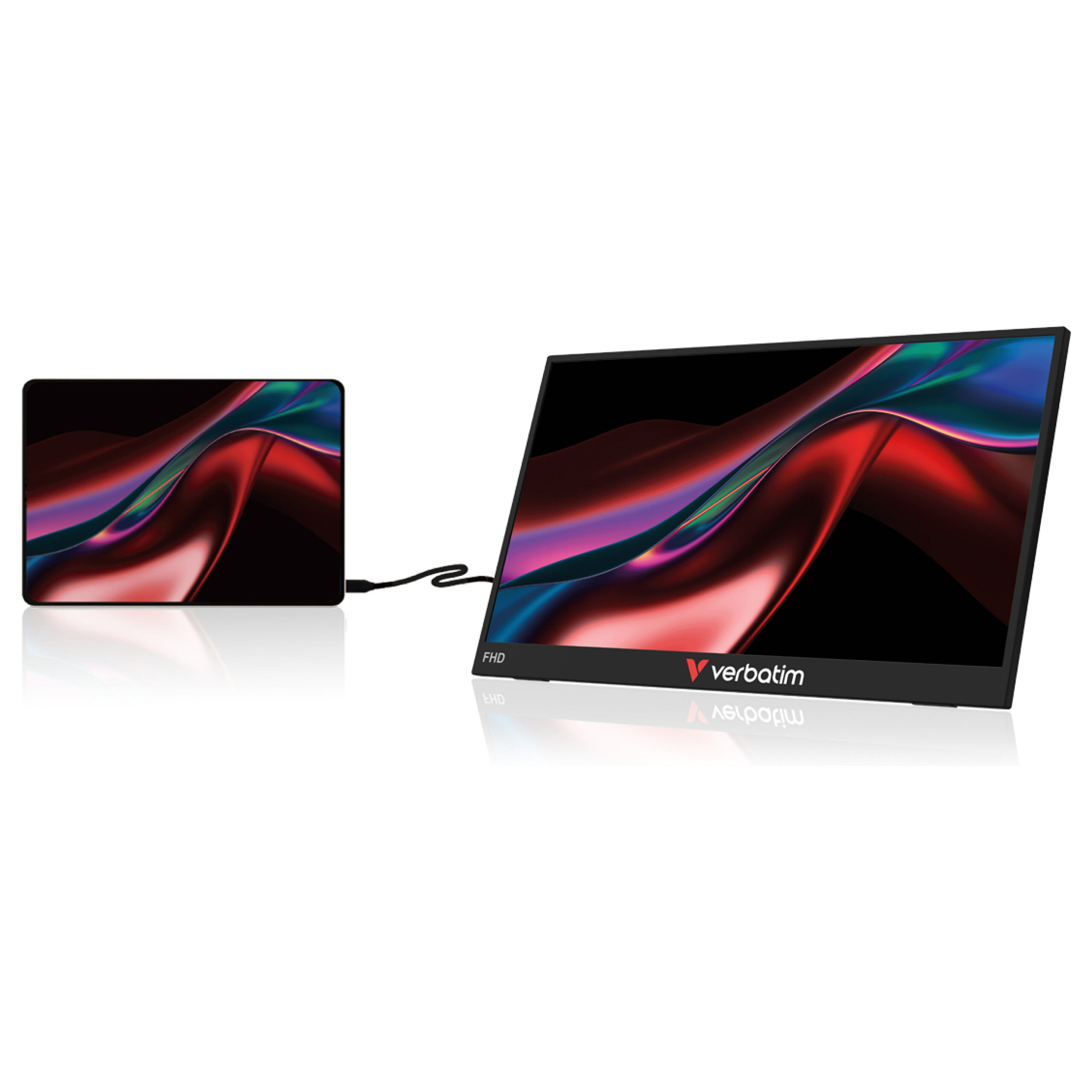 Monitor Verbatim Portable / 15.6"/ Full HD IPS / LCD / Touch / 60Hz / 10ms / USB+HDMI - Zezë - Figura 4
