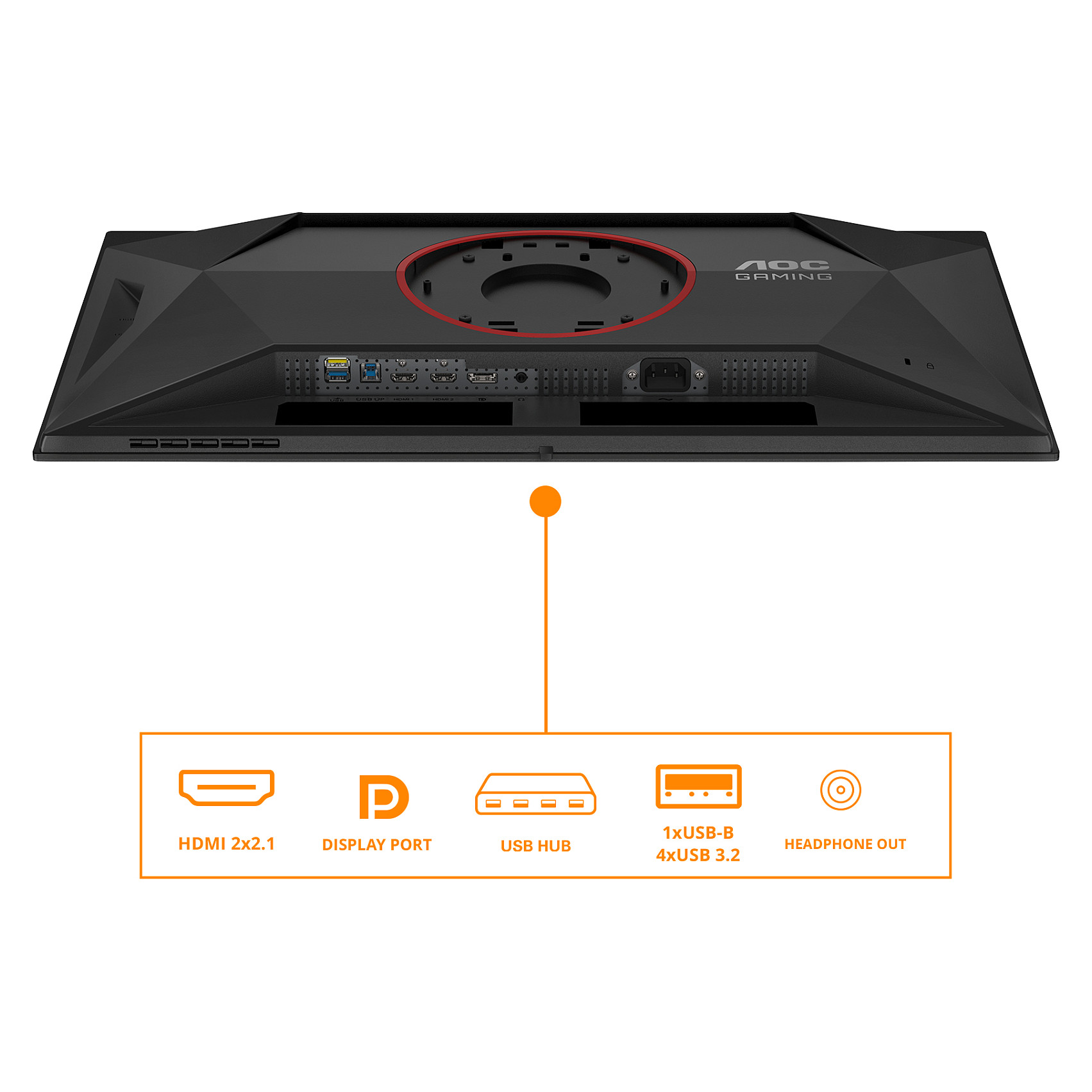 Monitor Gaming AOC Q27G4ZD / 27"/ Quad HD OLED / 280Hz / 0.3ms / HDMI+USB+DP - Zezë - Figura 3