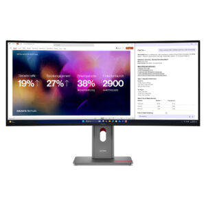 Monitor Lenovo ThinkVision P40WD-40 / 40"/ 5K2K IPS LCD Curved / 120Hz / 4ms / USB-C+HDMI+DP - Zezë
