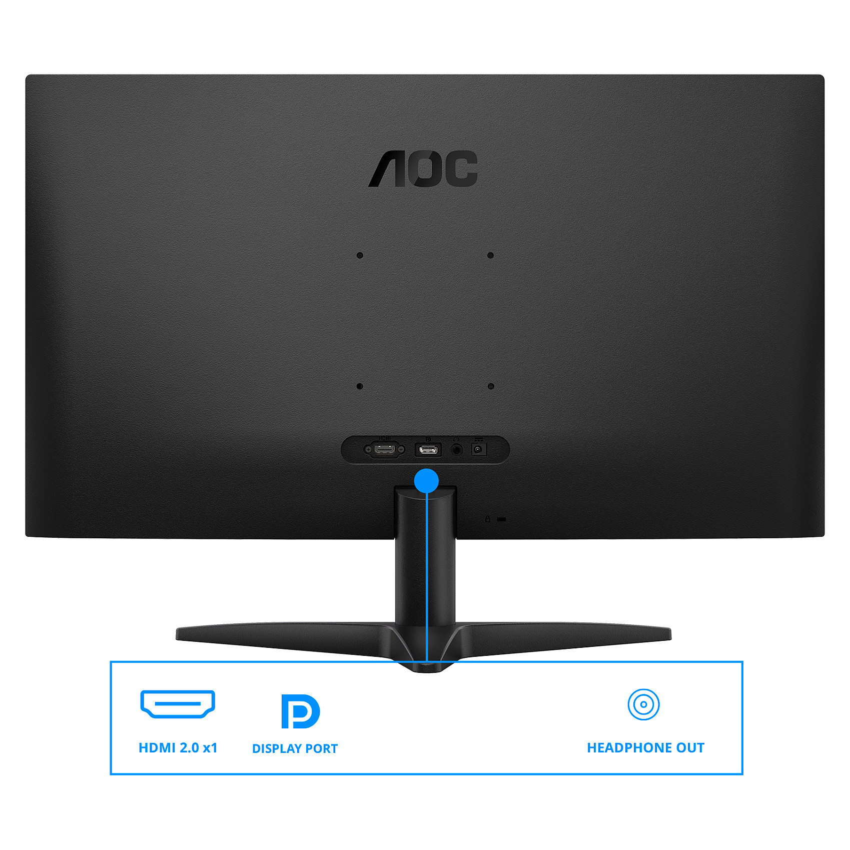 Monitor Gaming AOC Q27B36X / 27"/ Quad HD IPS / LED / 144Hz / 4ms / HDMI+DP - Zezë - Figura 3