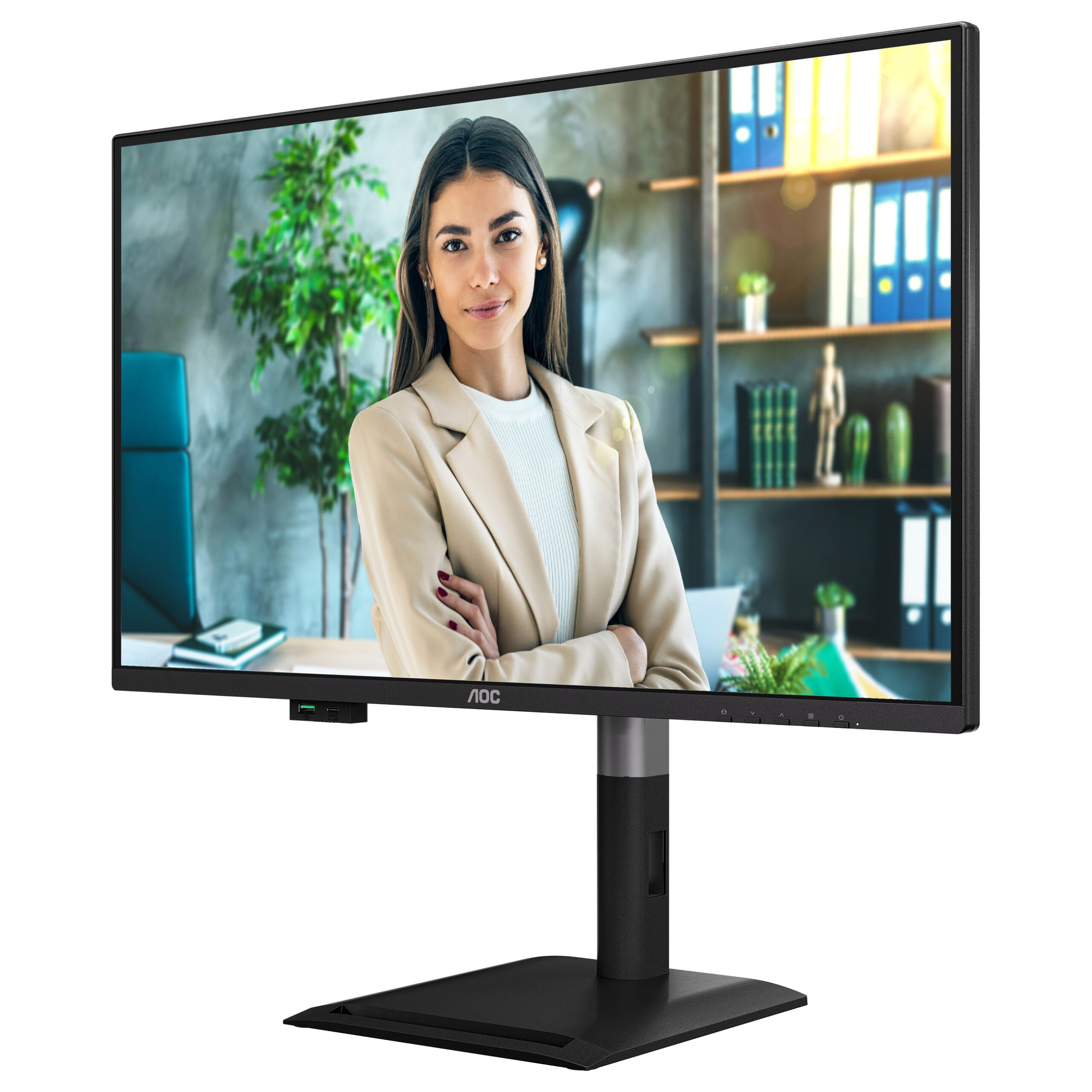 Monitor AOC Q27P4CV / 27"/ Quad HD IPS / 120Hz / 4ms / HDMI+USB+DP - Zezë - Figura 3
