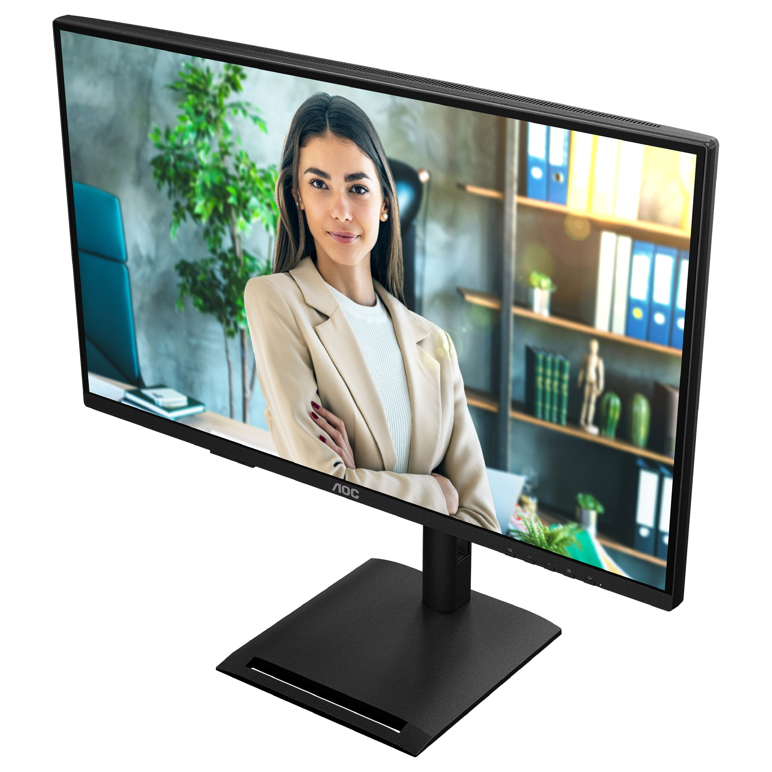 Monitor AOC Q27P4CV / 27"/ Quad HD IPS / 120Hz / 4ms / HDMI+USB+DP - Zezë - Figura 4