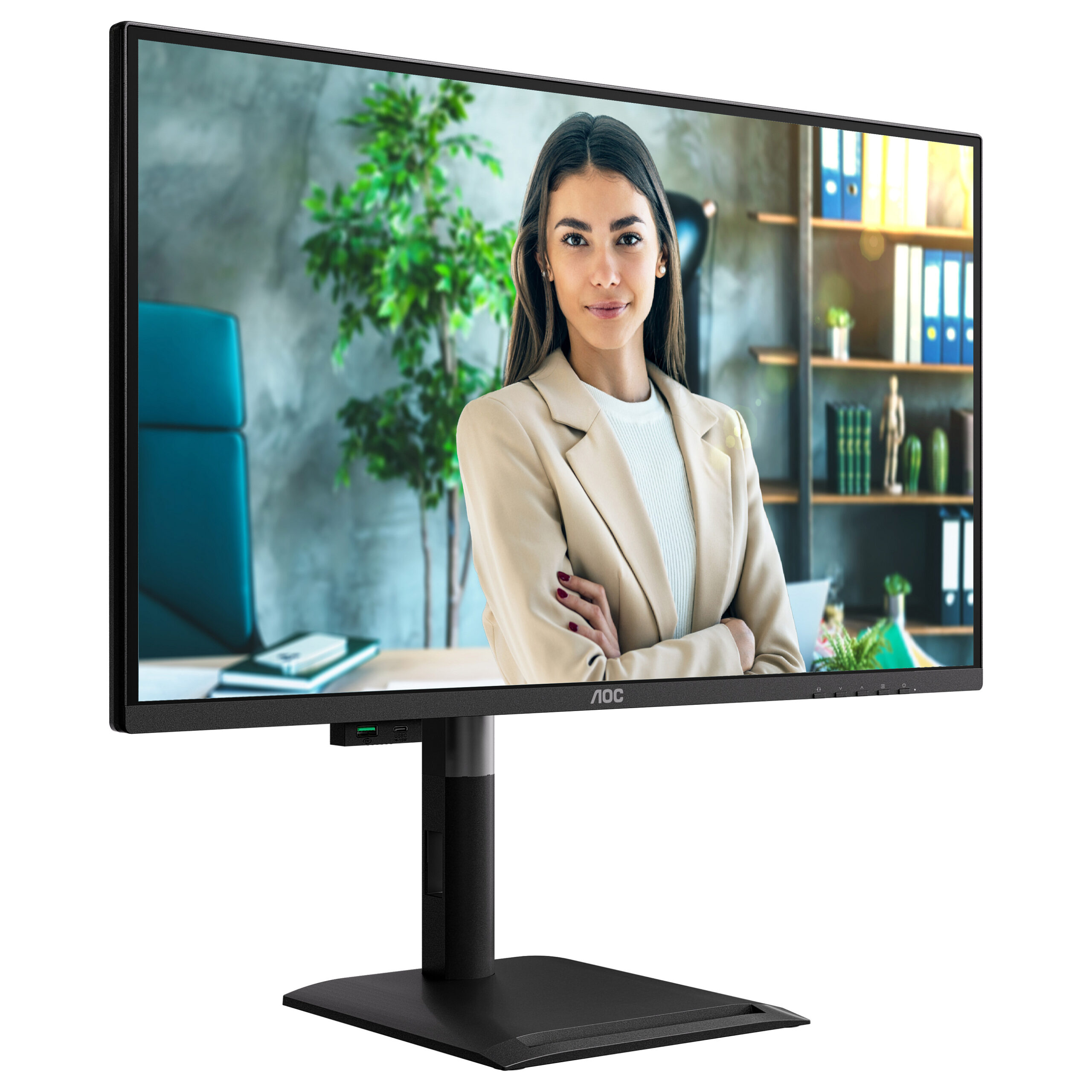 Monitor AOC Q27P4CV / 27"/ Quad HD IPS / 120Hz / 4ms / HDMI+USB+DP - Zezë - Figura 5