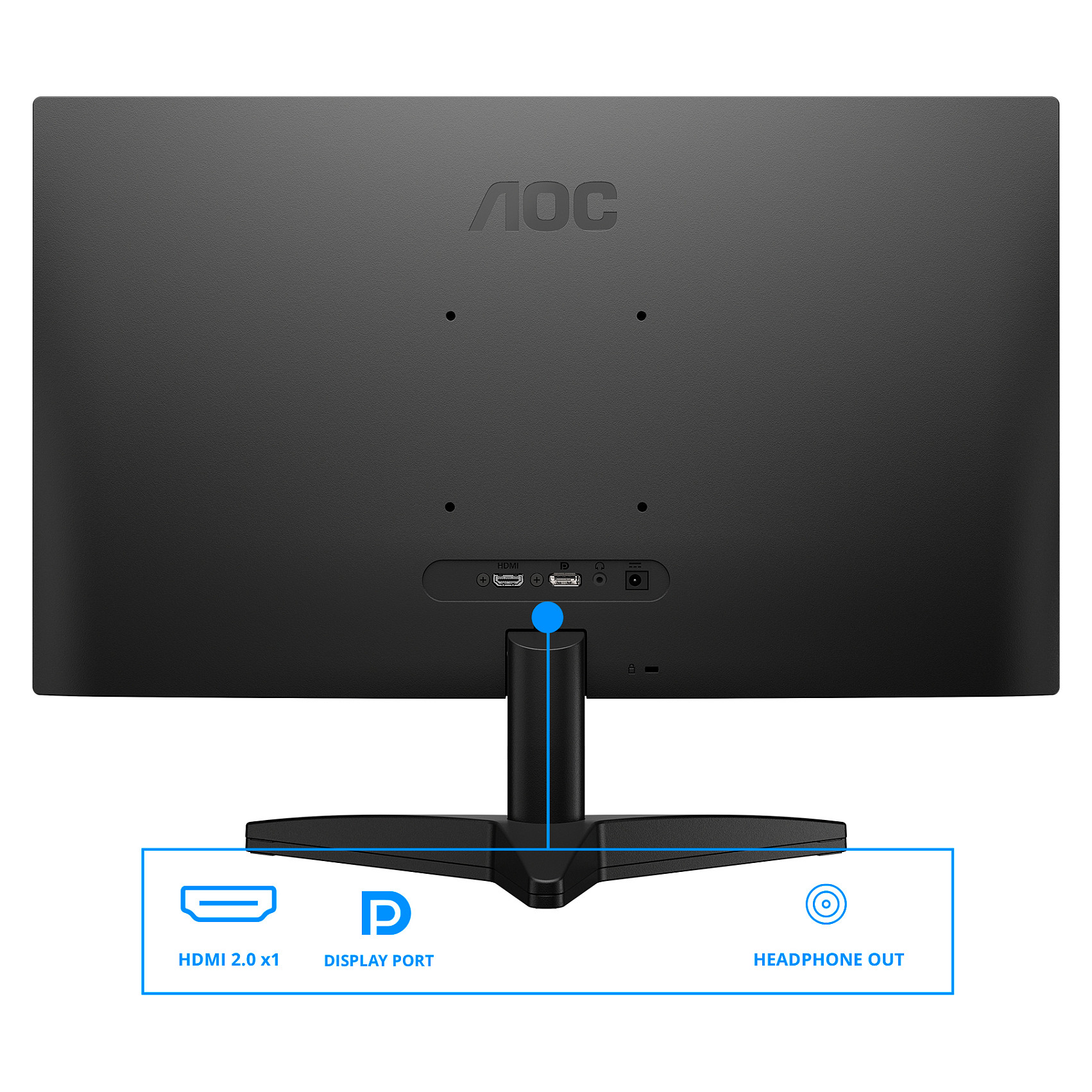 Monitor Gaming AOC Q24B36X / 23.8"/ Quad HD IPS / LED / 144Hz / 4ms / HDMI+DP - Zezë - Figura 3