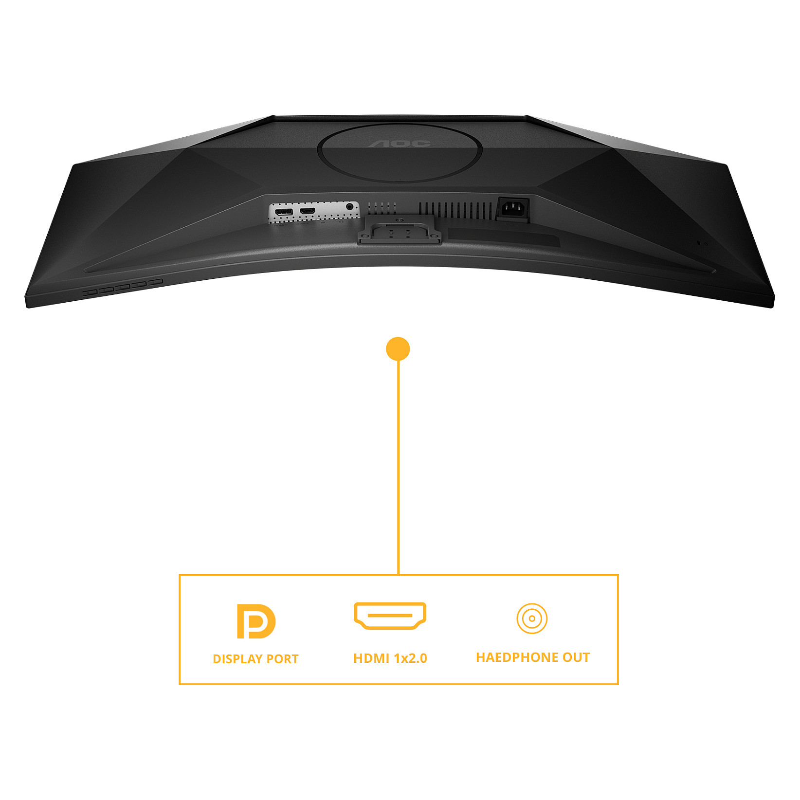 Monitor AOC CU34B3E / 34"/ WQHD VA LED Curved / 120Hz / 1ms / HDMI+DP - Zezë - Figura 4