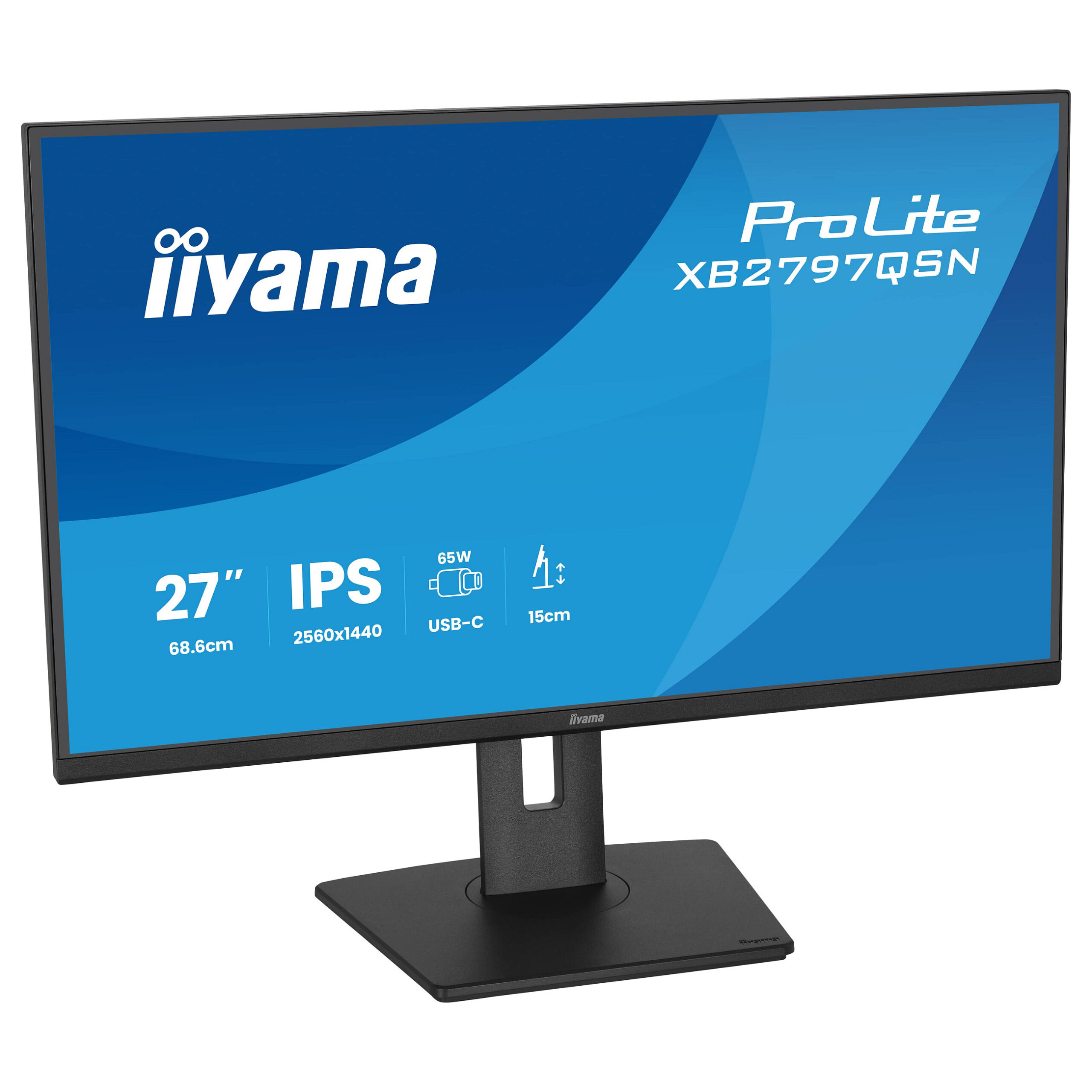 Monitor IIYAMA XB2797QSN-B1 / 27"/ Quad HD IPS / LCD / 75Hz / 1ms / HDMI+USB+DP - Zezë - Figura 5