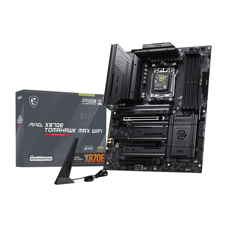 Pllakë Amë AMD AM5 MSI MAG X870E TOMAHAWK MAX Wi‑Fi / DDR5 / ATX / HDMI