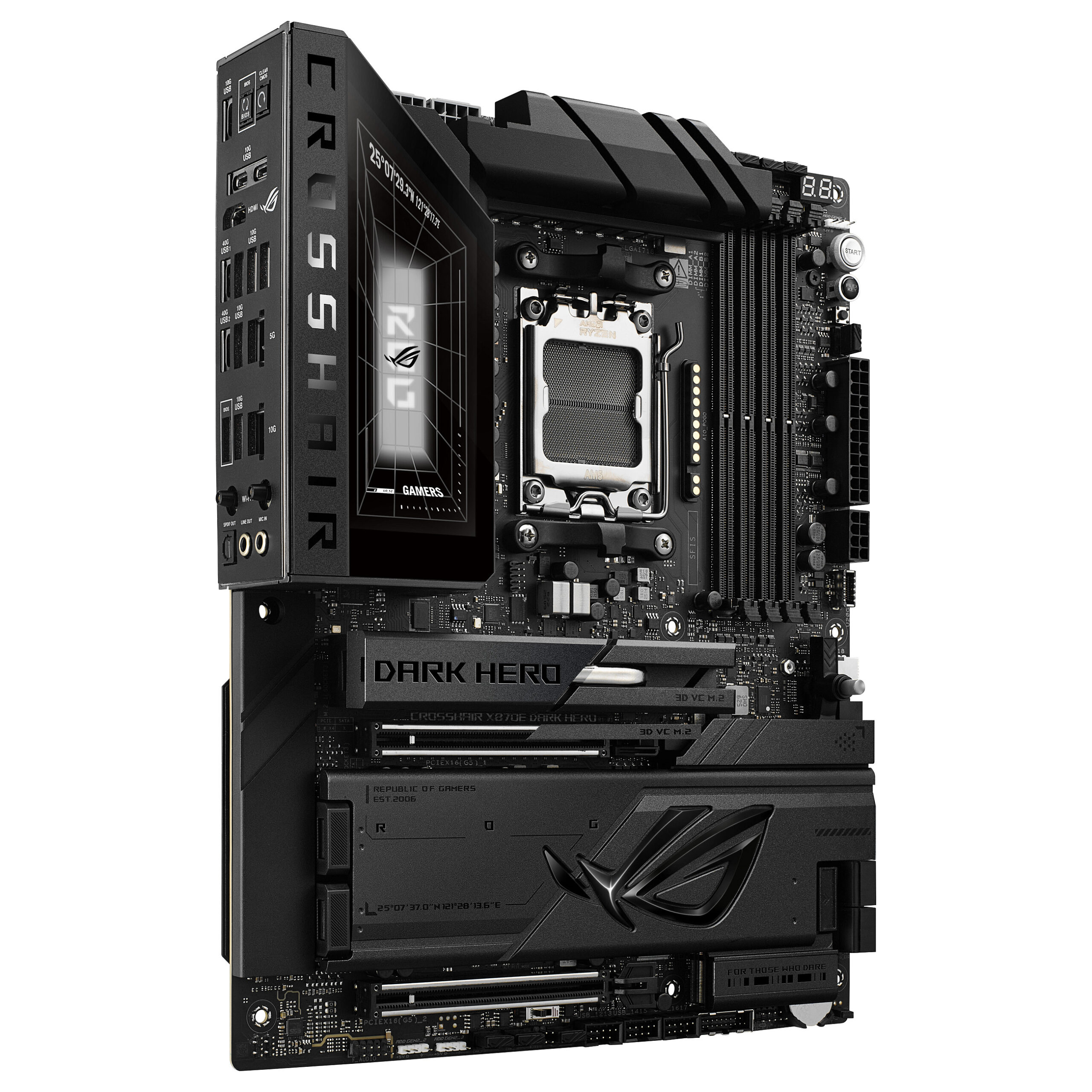 Pllakë Amë AMD AM5 ASUS ROG CROSSHAIR X870E DARK HERO Wi‑Fi 7 / DDR5 / ATX - Figura 2