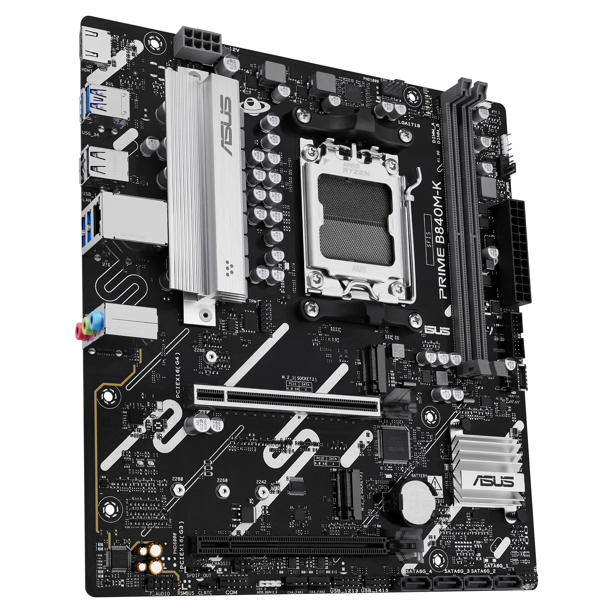 Pllakë Amë AMD AM5 ASUS PRIME B840M‑K / DDR5 / mATX / HDMI - Figura 4