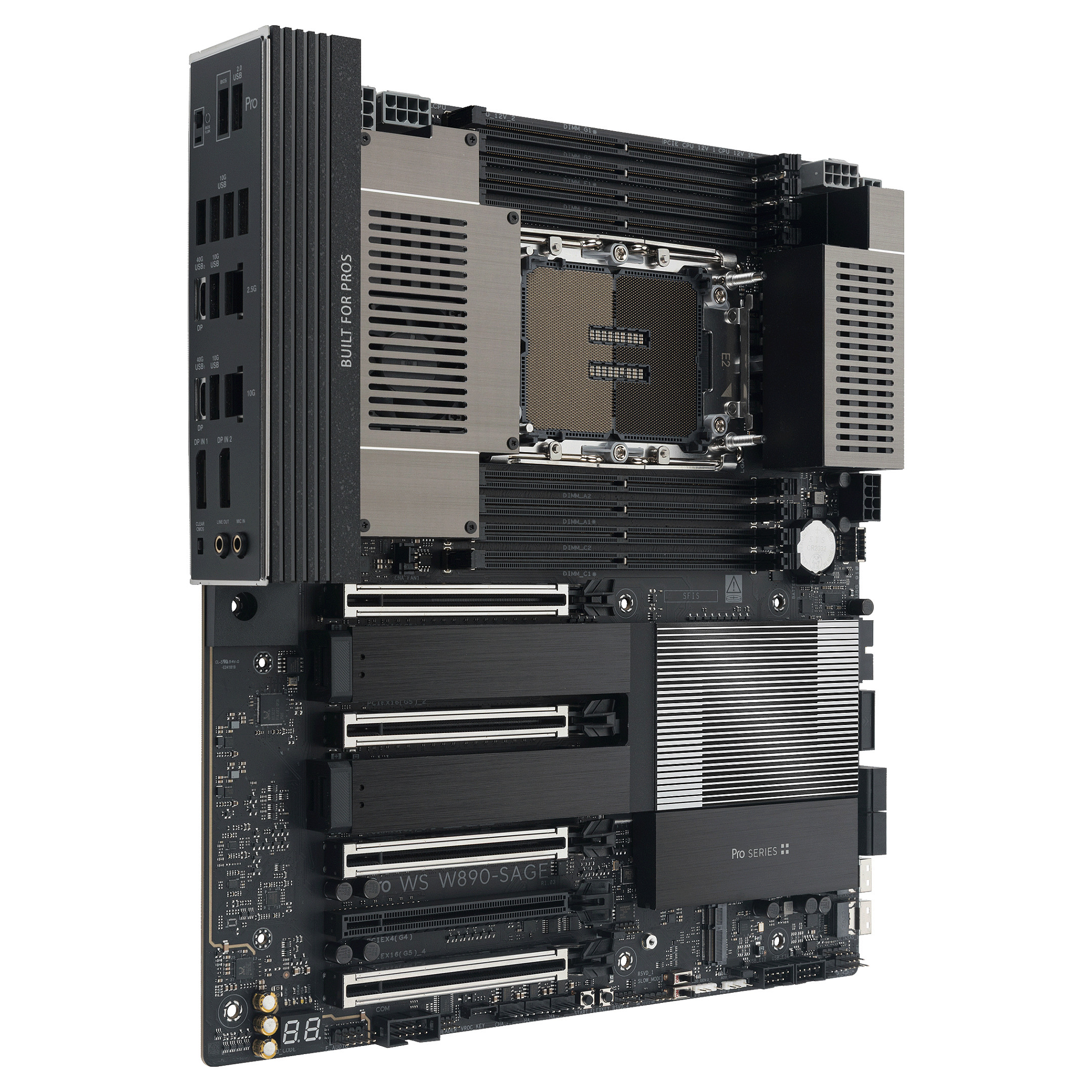 Pllakë Amë Intel ASUS PRO WS W890E‑SAGE / DDR5 / EEB / 4710 - Figura 3